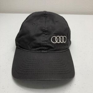 Audi Hat Cap Strap Back Mens Gray White Adjustable Logo South Orlando Florida